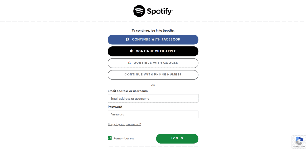 Spotify Login